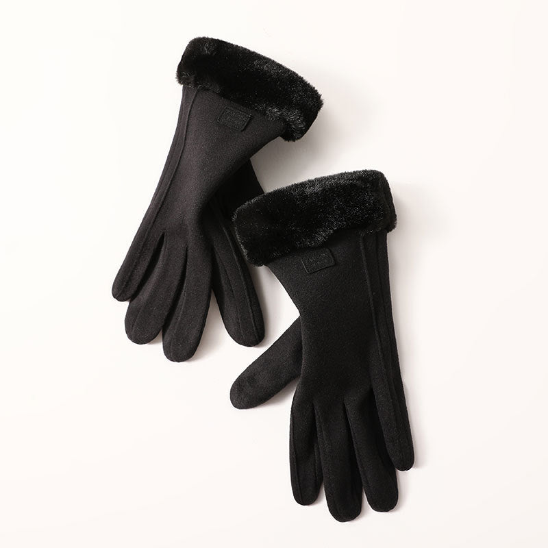 Wholesale DeRong Outdoor Cycling Thickened Touch Screen Warm Gloves